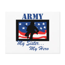 Army My Sister My Hero Postcard