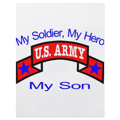 Army My Soldier Hero Son Flyer by Mustang_Lady