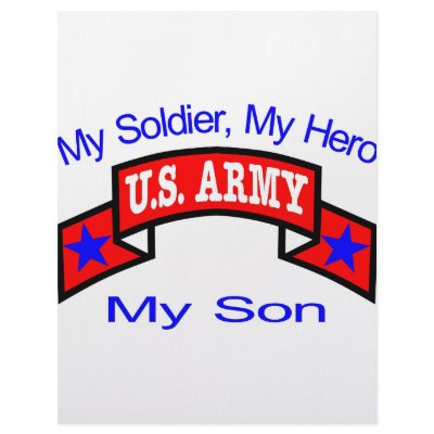 Army My Soldier Hero Son Custom Letterhead by Mustang_Lady