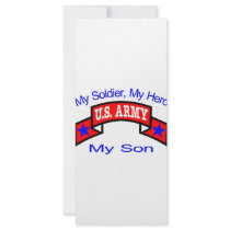 Army My Soldier Hero Son Custom Rack Card