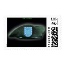 army national guard flash beret vet Postage stamp