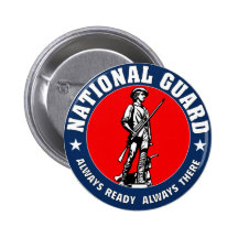 Army National Guard Logo Pinback Buttons