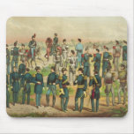 Army Navy and N.Y. State National Guard Uniforms Mousepad