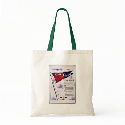 Army Navy Announcement Bag by ww2posters
