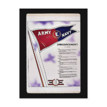 Army Navy Announcement Post Card