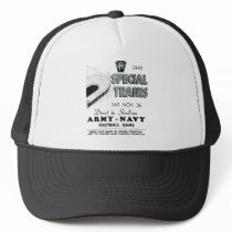 Army Navy Game Trains via Pennsylvania Railroad hats