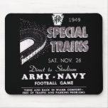 Army Navy Game Trains via Pennsylvania Railroad mousepads
