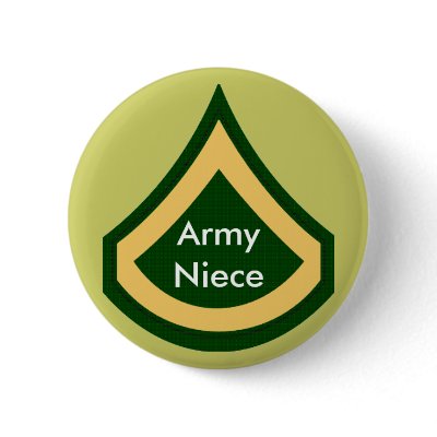 Army Niece Button by justuskids