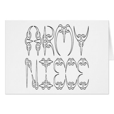 Army Niece Greeting Cards by militaryarmy