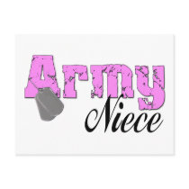 Army Niece Postcard