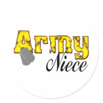 Army Niece Stickers