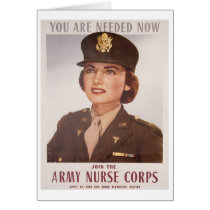 Army Nurse Corp Recruiting Card