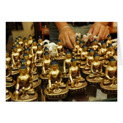 Army of Little Buddhas Cards by Wonderlane