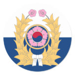 Army Of Of The Republic Of Korea, South Africa Round Stickers