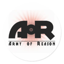 Army of Reason Starburst Round Stickers