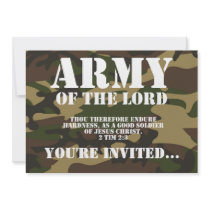 Army of the Lord Personalized Invitations