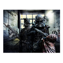 Army of the steel postcard