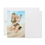 Army or Military Pinup Girl with American Flag Invite