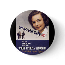 Army Propaganda Poster VD Avoid Prostitutes! Pin