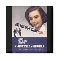 Army Propaganda Poster VD Avoid Prostitutes! magnets by harlowandcompany Army Propaganda Poster VD Avoid Prostitutes! magnets