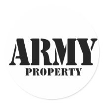 Army Property stickers by JQdesigns Army Property stickers