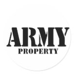 Army Property Stickers