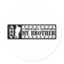 ARMY - Proudly Support Brother Stickers