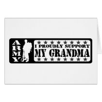 ARMY - Proudly Support Grandma Greeting Card