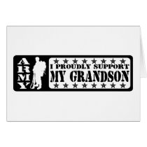ARMY - Proudly Support Grandson Cards