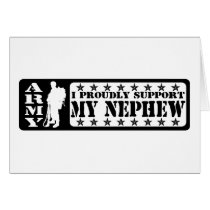 ARMY - Proudly Support Nephew Greeting Cards