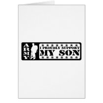 ARMY - Proudly Support Son Card