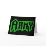 Army - Punk Greeting Card