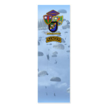 Army rangers 75th flash veteran patch bookmarker business cards