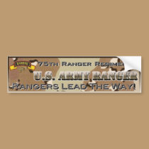 Army Rangers BUMPER STICKER bumper stickers