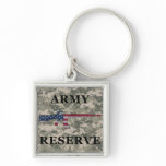 Army Reserve M16 Keychain ACU