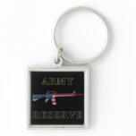 Army Reserve M16 Keychain Black
