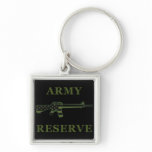 Army Reserve M16 Keychain Black Subdued