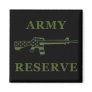 Army Reserve M16 Magnet Black Subdued