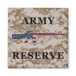 Army Reserve M16 Magnet Tan