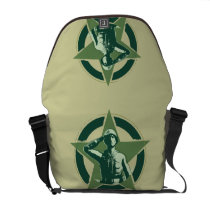 Army Sarge Salutes Messenger Bags at Zazzle
