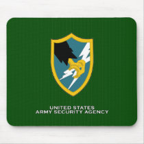 Army Security Agency shoulder patch Mouse Pad