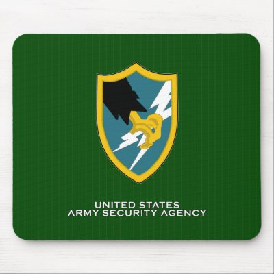 Army Security Agency shoulder patch Mouse Pad by a2zgraphicsworks