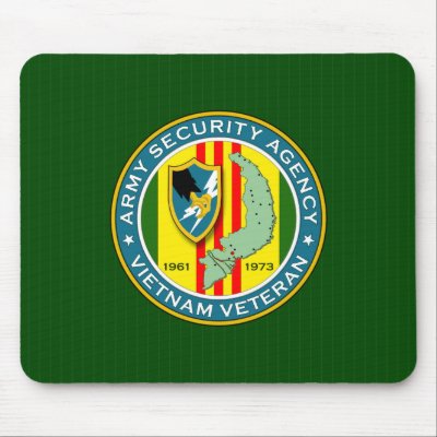 Army Security Agency Vietnam Veteran Mouse Pads by a2zgraphicsworks