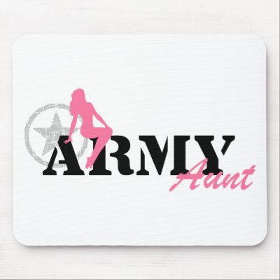 ARMY - Sexy Aunt Mousepad by poorrichards