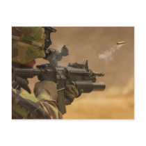 Army Shell Casing Fired from an M-4 Rifle Postcards