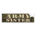 Army Sister Bumper Sticker bumper stickers by hqbumperstickers Army Sister Bumper Sticker bumper stickers