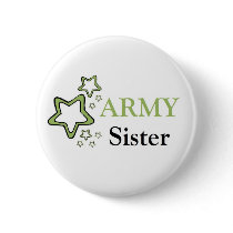 Army sister pinback button