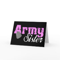 Army Sister Card