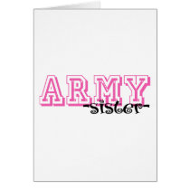 ARMY Sister - Jersey Style Greeting Card
