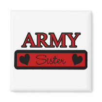 Army Sister Refrigerator Magnets